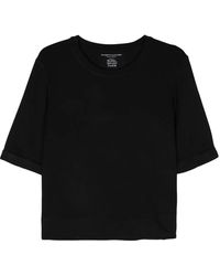 Majestic Filatures - T-Shirt Mit Umgeschlagenen Ärmeln - Lyst