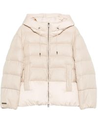 Peserico - Hooded Quilted Jacket - Lyst