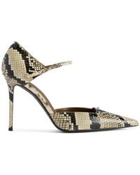 Giuseppe Zanotti - Raquel D'Orsay Reptile-Print Heel Sandals - Lyst