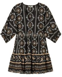 Twinset - Robe Courte À Broderie Anglaise - Lyst
