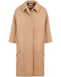 Maison Margiela - Oversized Effect Bouclé Mohair Coat - Lyst