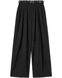 Jil Sander - Palazzo Broek Met Ceintuur - Lyst