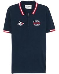 Iceberg - X Looney Tunes Embroidered Zip-Neck Polo Shirt - Lyst