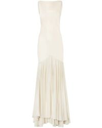 Nina Ricci - Maxikleid Mit Satin-Finish - Lyst