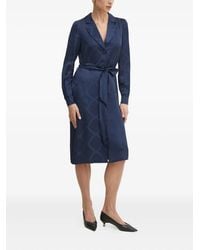 Twinset - Hemdkleid mit Ketten-Print - Lyst