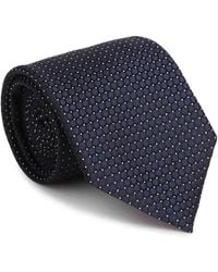 ZEGNA - Geometric-Pattern Silk Tie - Lyst