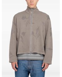 Our Legacy - Shrunken Floral-Print Zip Sweatshirt - Lyst