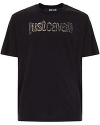 Just Cavalli - Logo-Embellished T-Shirt - Lyst