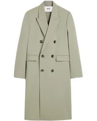 Ami Paris - Double-Breasted Virgin Wool Blazer - Lyst