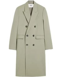 Ami Paris - Double-Breasted Virgin Wool Blazer - Lyst