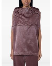 Issey Miyake - Structured Sleeveless Top - Lyst