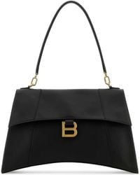Balenciaga - Leather Hourglass Shoulder Bag - Lyst