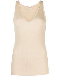 By Malene Birger - Top Rory de canalé sin mangas - Lyst
