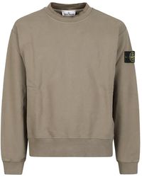 Stone Island - 6100022 Brushed Organic-Cotton Fleece Sweatshirt - Lyst