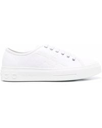 Ferragamo - Lace-Up Low-Top Sneakers - Lyst