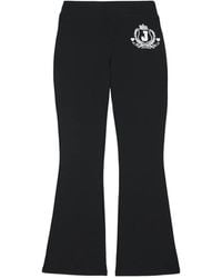 Juicy Couture - Logo-Print Flared Trousers - Lyst