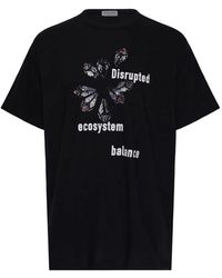 Yohji Yamamoto - Graphic-Print Short-Sleeve Cotton T-Shirt - Lyst