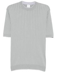 Eleventy - Ribbed-Knit Short-Sleeve T-Shirt - Lyst