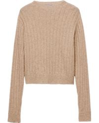 Prada - Cropped Re-Cashmere Sweater - Lyst