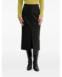Sandro Ferrone - Midi-Rok Met Split - Lyst