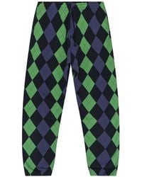 DENIM TEARS - Intarsia Argyle Track Pants - Lyst