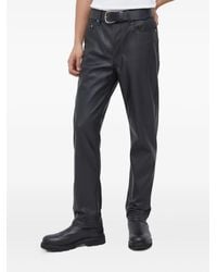 Won Hundred - Pockets Logo-Patch Leather Trousers - Lyst