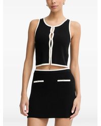 From Future - Contrast-Trim Top - Lyst