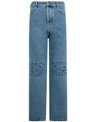 Loewe - Anagram Baggy Jeans - Lyst
