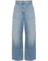 Palm Angels - High-Rise Wide-Leg Jeans - Lyst