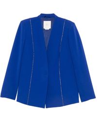Marina Rinaldi - Giusto Crystal-Embellished Single-Breasted Blazer - Lyst