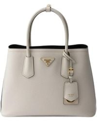 Prada - Borsa Double Media - Lyst