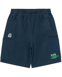 Aape By A Bathing Ape - Logo Patch Shorts - Lyst
