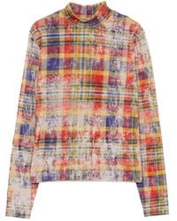Vivienne Westwood - Dolcevita Tartan Turtleneck Top - Lyst