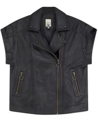Scarlett Poppies - Braided-Leather Sleeveless Jacket - Lyst