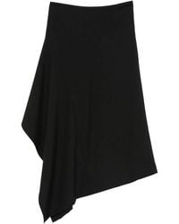Lutz Huelle - Angle Midi Skirt - Lyst