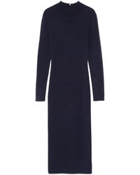 MICHAEL Michael Kors - Merino Wool Knitted Mock-Neck Midi Dress - Lyst