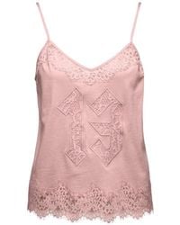 PUMA - X Fenty By Rihanna Lace-Trim Top - Lyst