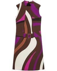 PUCCI - Vestido corto con estampado Marmo - Lyst