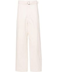Lemaire - Mid-Rise Straight-Leg Trousers - Lyst