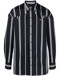 Vivienne Westwood - Orb-Logo Stripe-Print Shirt - Lyst