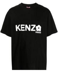 KENZO - Boke Flower Brand-print Cotton-jersey T-shirt X - Lyst