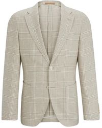 BOSS - Geruite Blazer - Lyst