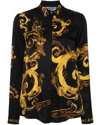Versace - Camicia con stampa Watercolour Couture - Lyst