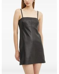MICHAEL Michael Kors - Leather Slip Mini Dress - Lyst