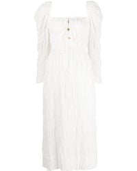 Rejina Pyo - Nora Smocked Midi Dress - Lyst