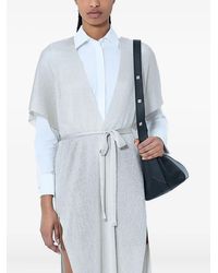 Max Mara - Vest Met Franje Afwerking En Gestrikte Ceintuur - Lyst