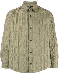 Palm Angels - Monogram Quilted Shirt Jacket - Lyst