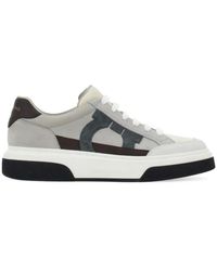 Ferragamo - ガンチーニ レザースニーカー - Lyst
