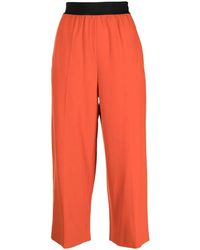 Stella McCartney - Straight-Leg Cropped Trousers - Lyst