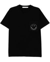 Joshua Sanders - T-Shirt Mit Stickerei - Lyst